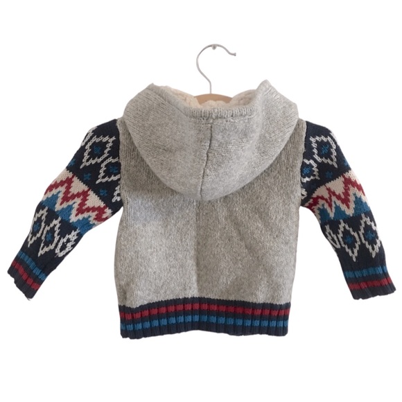 Baby Knitted Fair Isles Hoodie | HOLIDAY SAVINGS - Picture 2 of 8